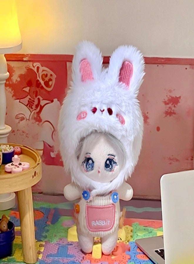 CALEMBOU Plush Doll Clothes, 4 Inches Cute Animal Series Vinyl Plush Doll Clothes, Kawaii Doll Clothes Accessories Set for Birthday Gifts (Cute Rabbit Set) - Image 3
